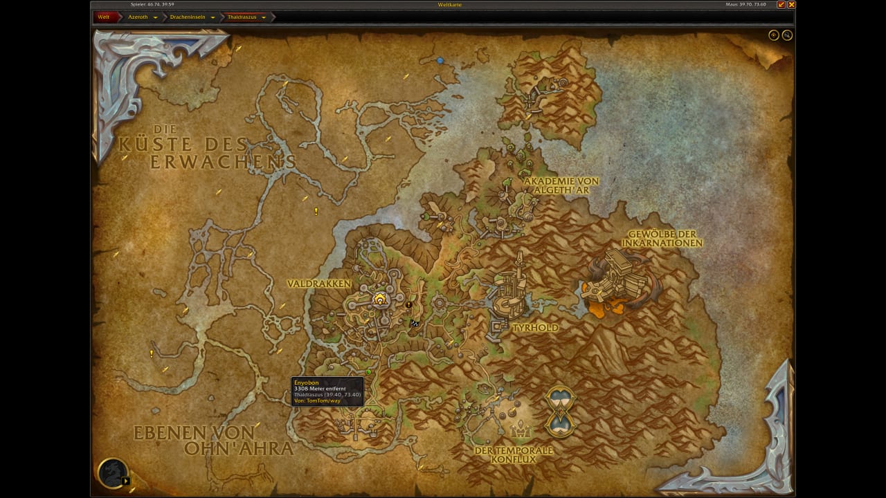 Enyobon Haustierkampf Karte - World of Warcraft