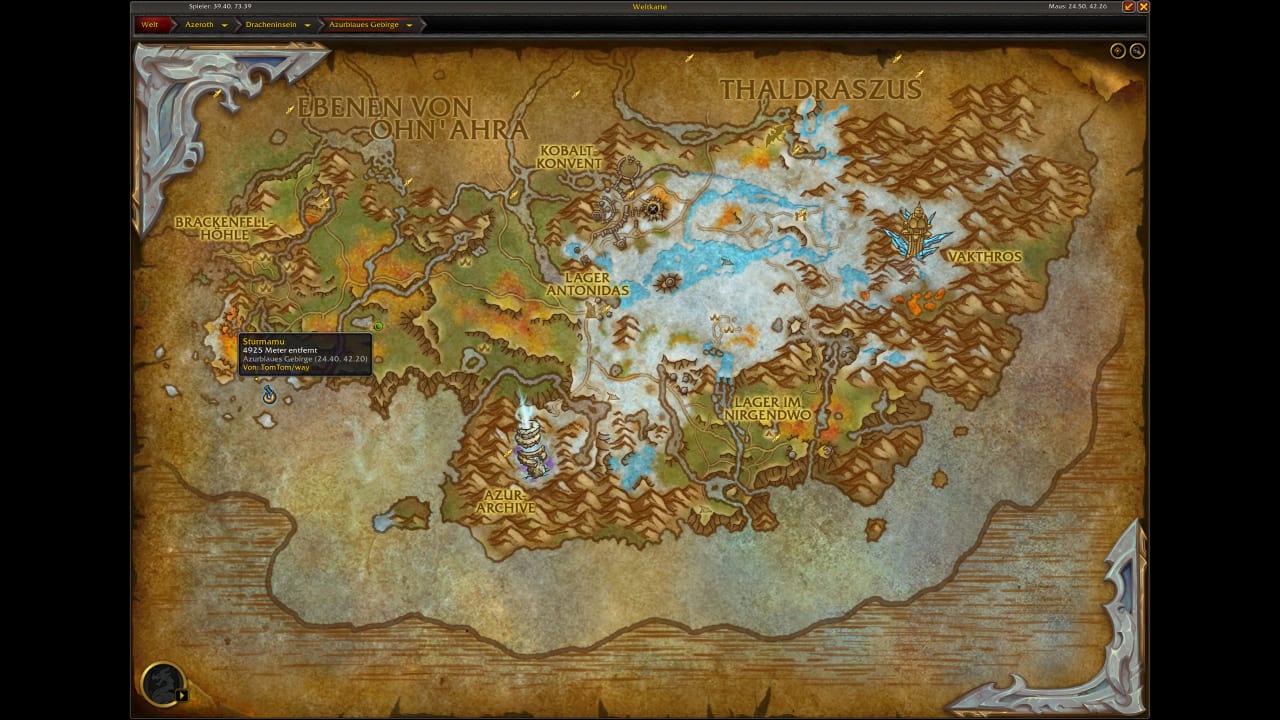 Sturmamu Haustierkampf Karte - World of Warcraft