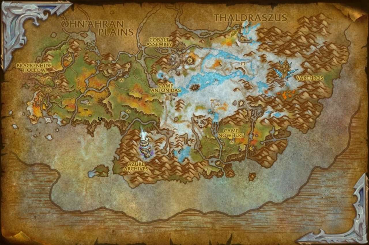 Brisenbiss Karte - World of Warcraft: Dragonflight